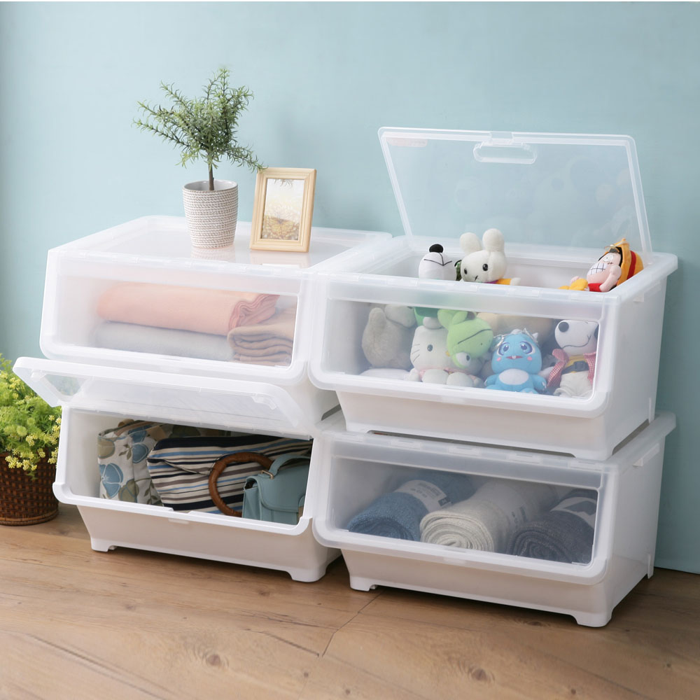 【真心良品】春日雙開直取式整理箱(50L)1入, , large