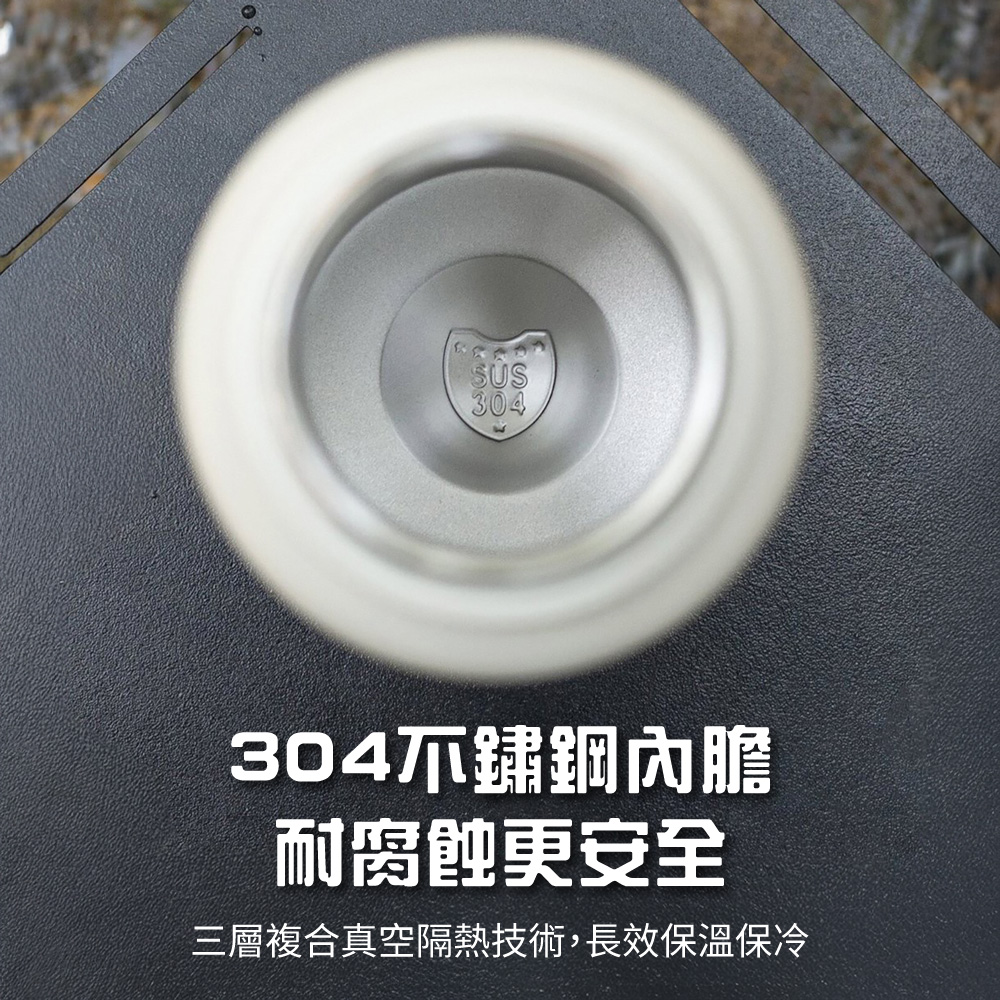 304不鏽鋼磁吸蓋太空保溫水壺800ML, , large