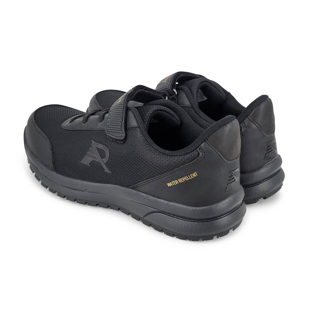 ROAD EASY MIT防潑水防護鞋 工作鞋 安全鞋 鋼頭鞋 台灣製 寬楦 反光 防穿刺 抗衝擊 抗菌 耐油 防滑 黑, , large