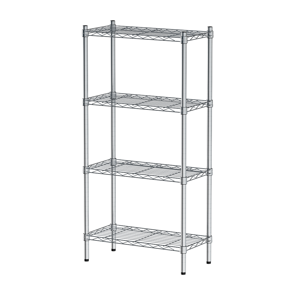 【Y HOUSE】60x30x120cm Lightweight Four-layer Iron Rack Iron Rack Shelf-Electroplating