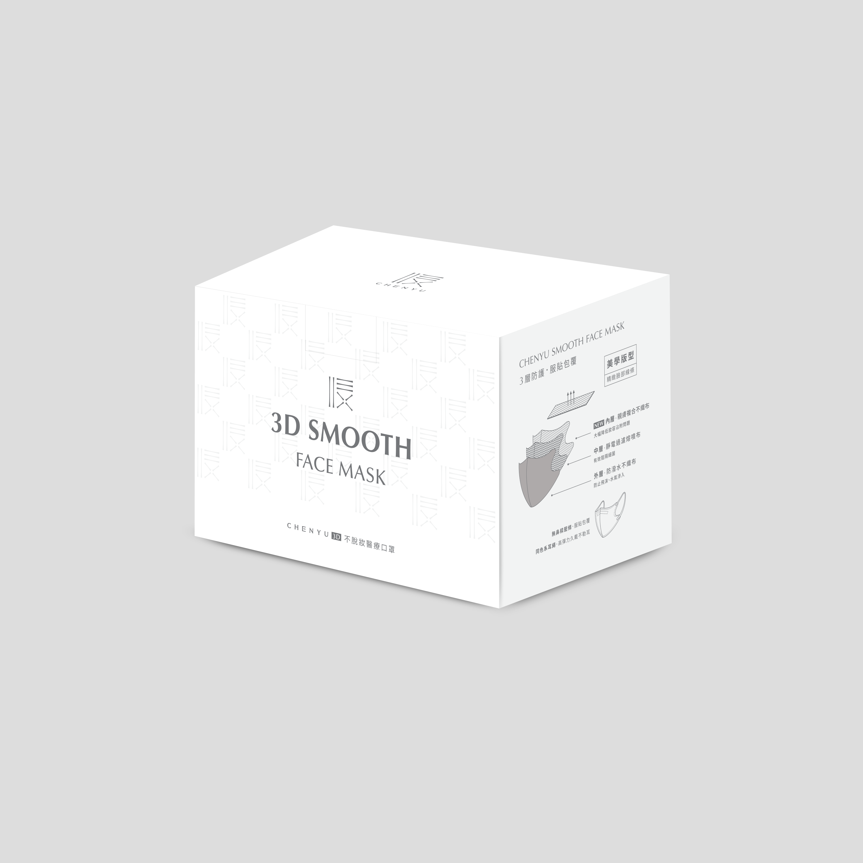 CHENYU 3D MAKEUP TRANSFER PROOF FACE MASK 30Piece, , large