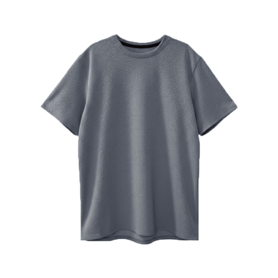 立體織紋速乾圓領衫 UX-8010, , large