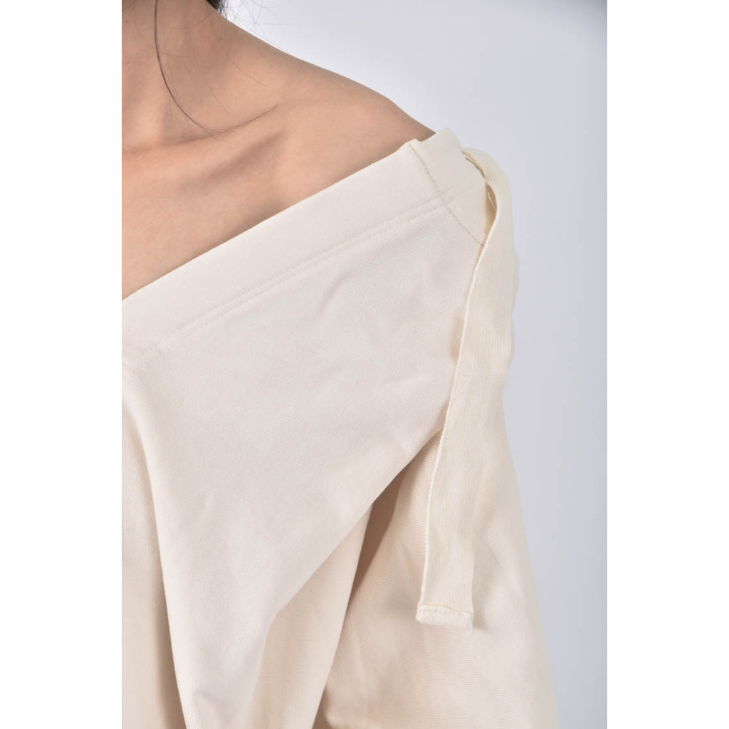 (F) amber madam韓牌連帽寬鬆杏色短袖上衣二手衣, , large