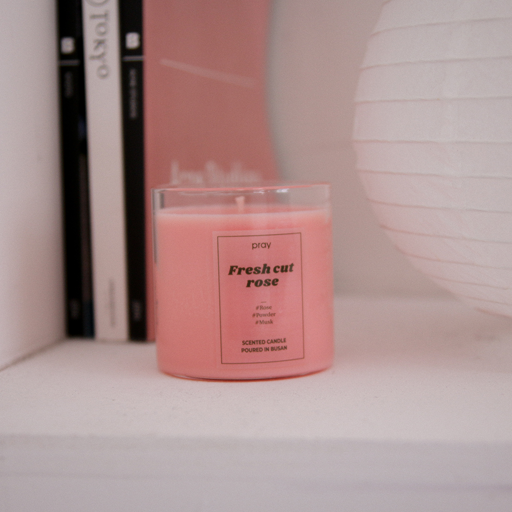 PRAY Classic Candle-  Fresh Cut Rose, , large