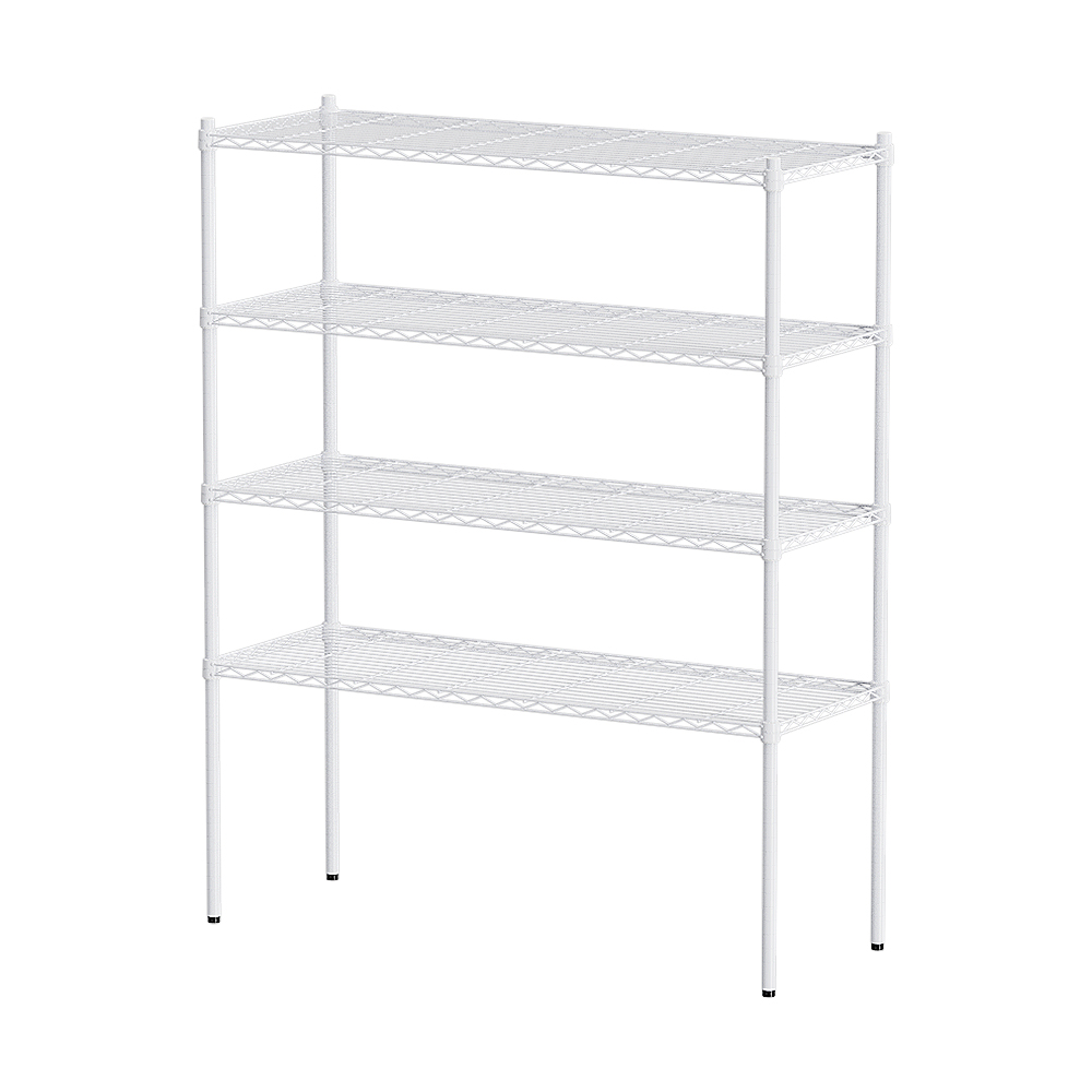 【Y HOUSE】120x35x150cm Lightweight Four-layer Iron Rack Iron Rack Shelf-Painted White, , large