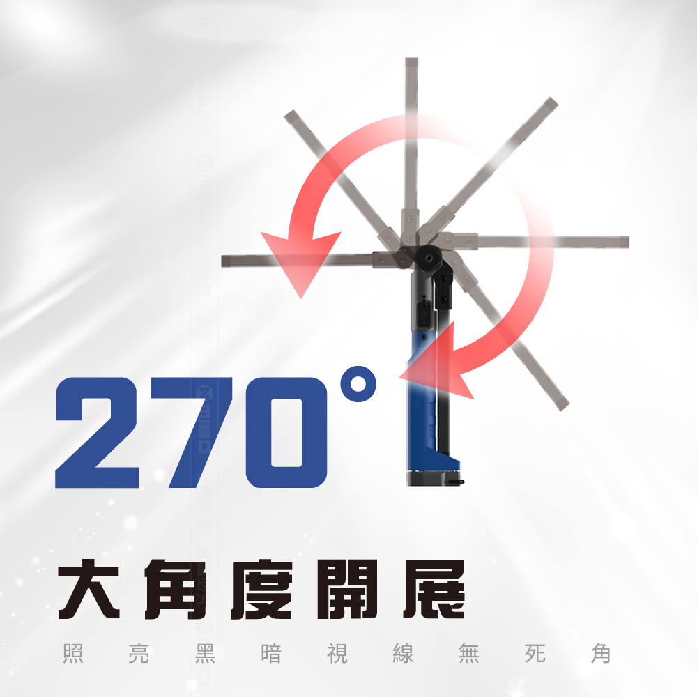 8電廠 MB6667 多功能 收摺 桌夾 工作燈 200流明, , large