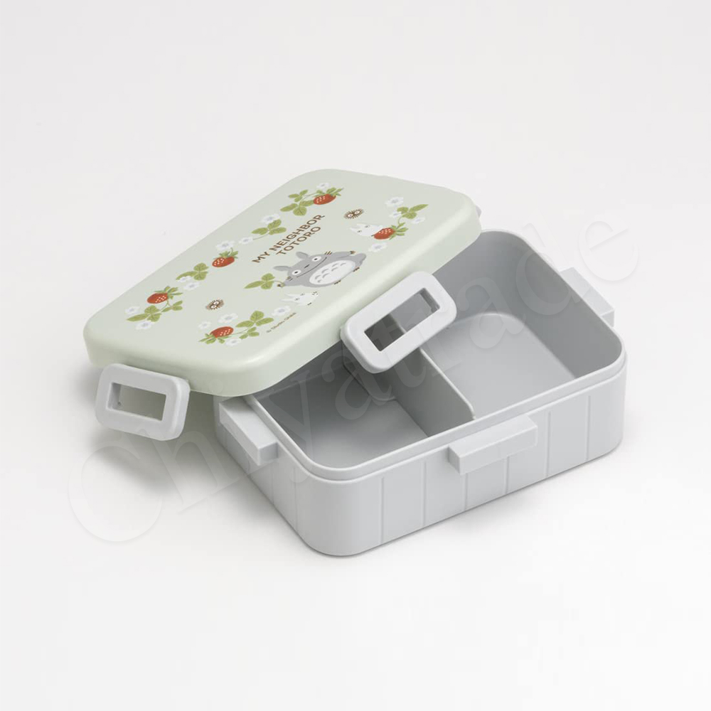 【百科良品】日本製 宮崎駿吉卜力 龍貓 莓果好朋友 保鮮便當盒650ML+環保筷子湯匙組18CM(日本境內版), , large