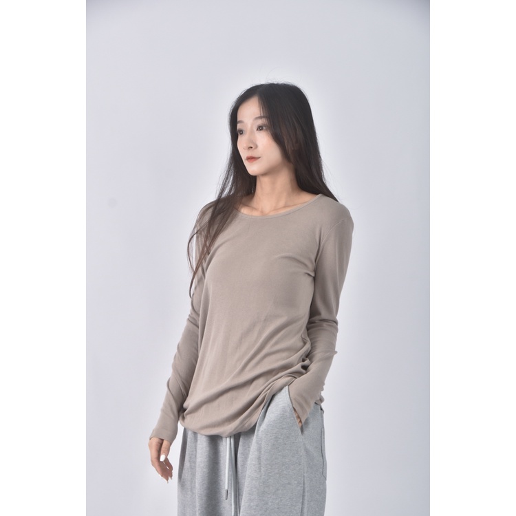 (M) maternity質感棕色長袖上衣二手衣, , large