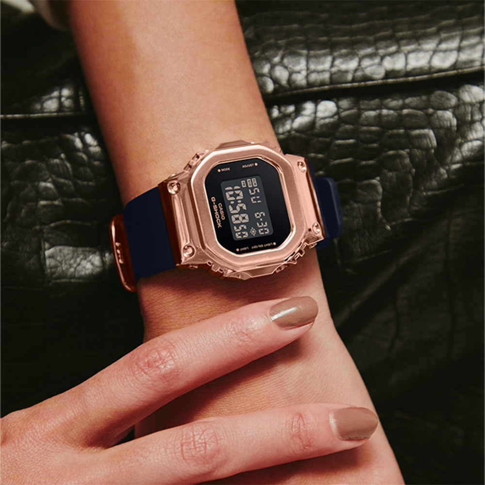 CASIO 卡西歐 G-SHOCK 經典5600系列金屬色手錶-玫瑰金 GM-S5600PG-1, , large