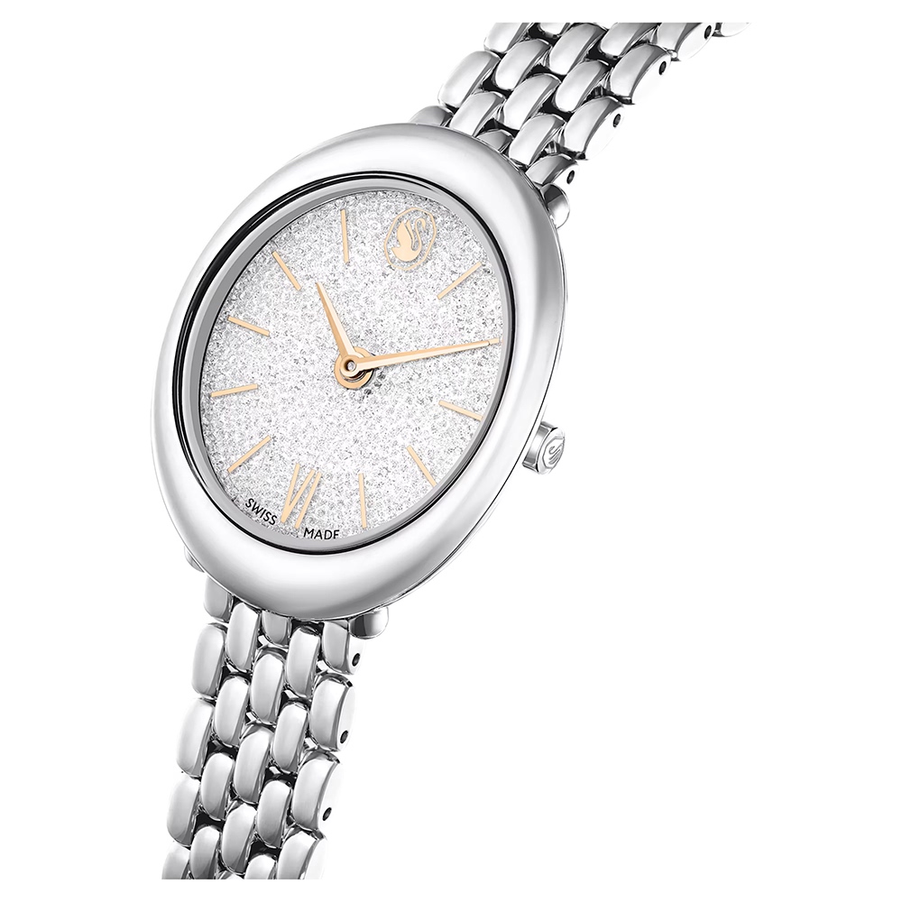 SWAROVSKI 施華洛世奇 Imber 璀璨水晶橢圓形手錶 女錶-37 x 30mm(5717590), , large