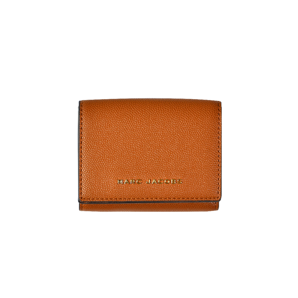 平行輸入【MARC JACOBS 馬克賈伯】三折短夾 咖啡色 (證件 紙鈔 零錢款) , , large