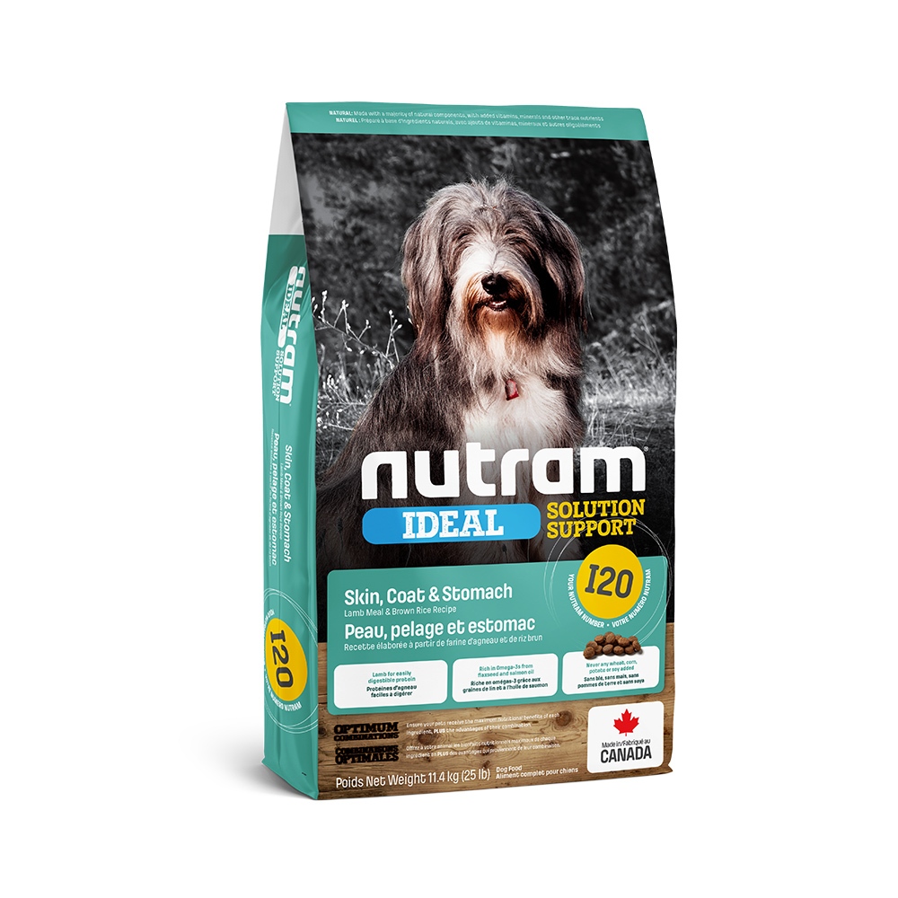 【Nutram 紐頓】I20 三效強化犬 羊肉糙米 狗飼料 狗食 犬糧11.4KG, , large