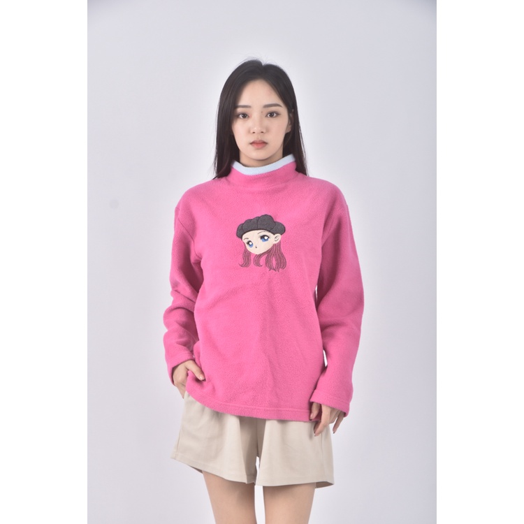 (M) 女孩粉色長袖上衣二手衣, , large