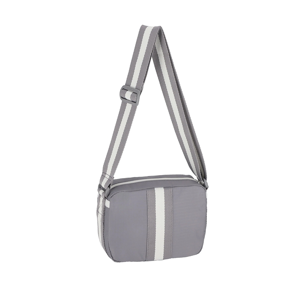 |快速出貨|Lesportsac CAMERA CROSSBODY 相機斜背包 側背包 送禮推薦-滾邊寧靜灰, , large