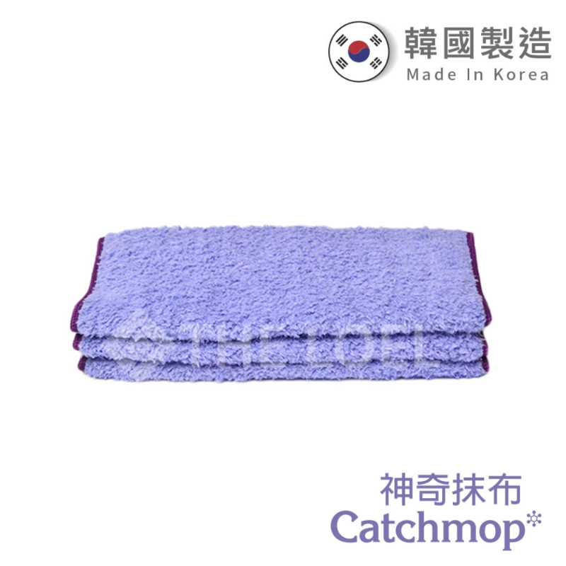 〔得來亞〕Catchmop多用途神奇抹布(3入裝) / 韓國專利，超細纖維和特殊倒勾設計，各種地方都能輕鬆打掃, , large