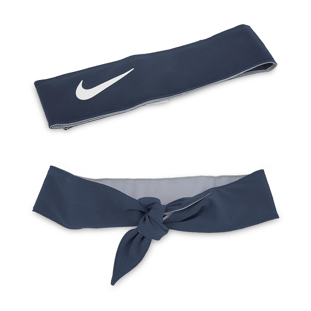 NIKE TENNIS 頭帶 訓練 戶外 運動 止汗髮帶 費德勒 納達爾 簡約 吸汗 乾爽 透氣 彈性 柔軟 黑 藍 白, , large