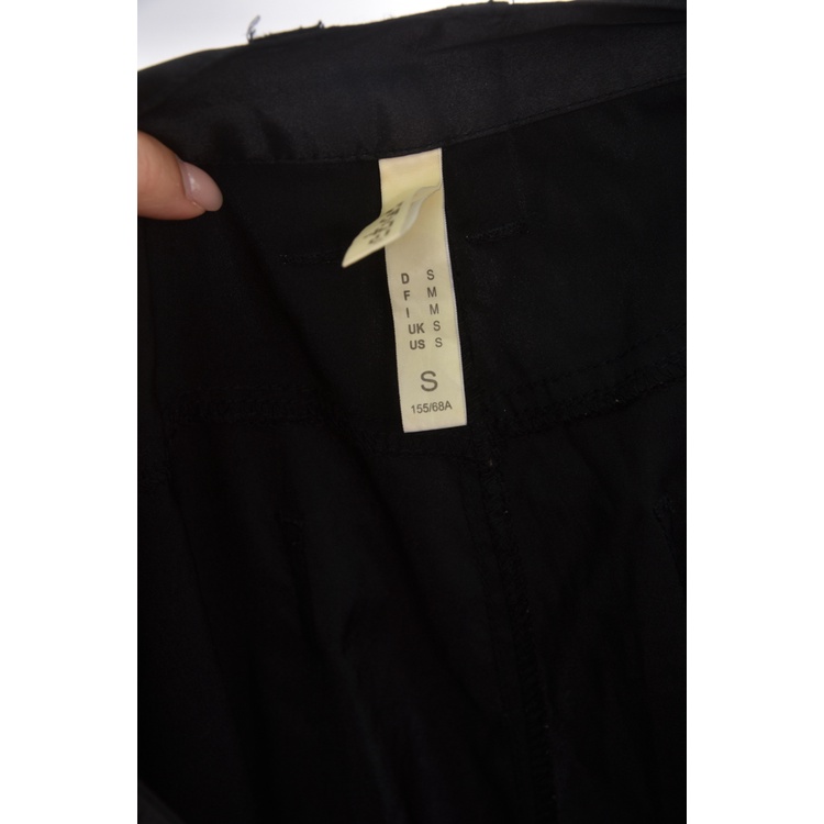 (M) 【德馨私服】ebase質感緞面黑色長褲二手衣, , large