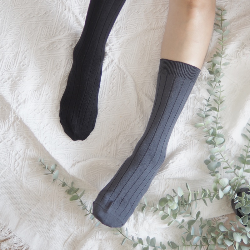 [凱美棉業] 8雙組 白色 MIT台灣製 素色純棉中筒襪 加大款 男襪, , large