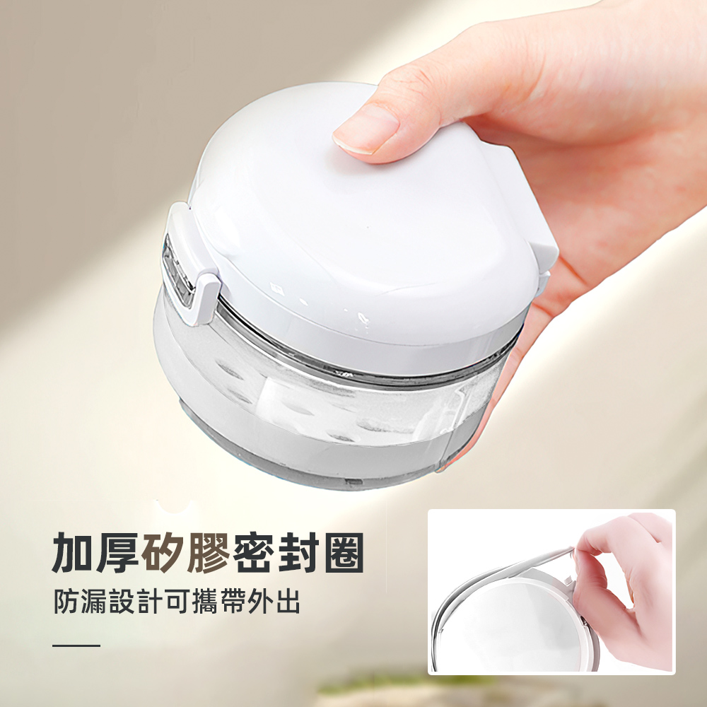 【上手家居】自動瀝水清潔牙套盒-白色(牙齒收納盒/維持器收納盒/假牙盒/牙套收納盒), , large