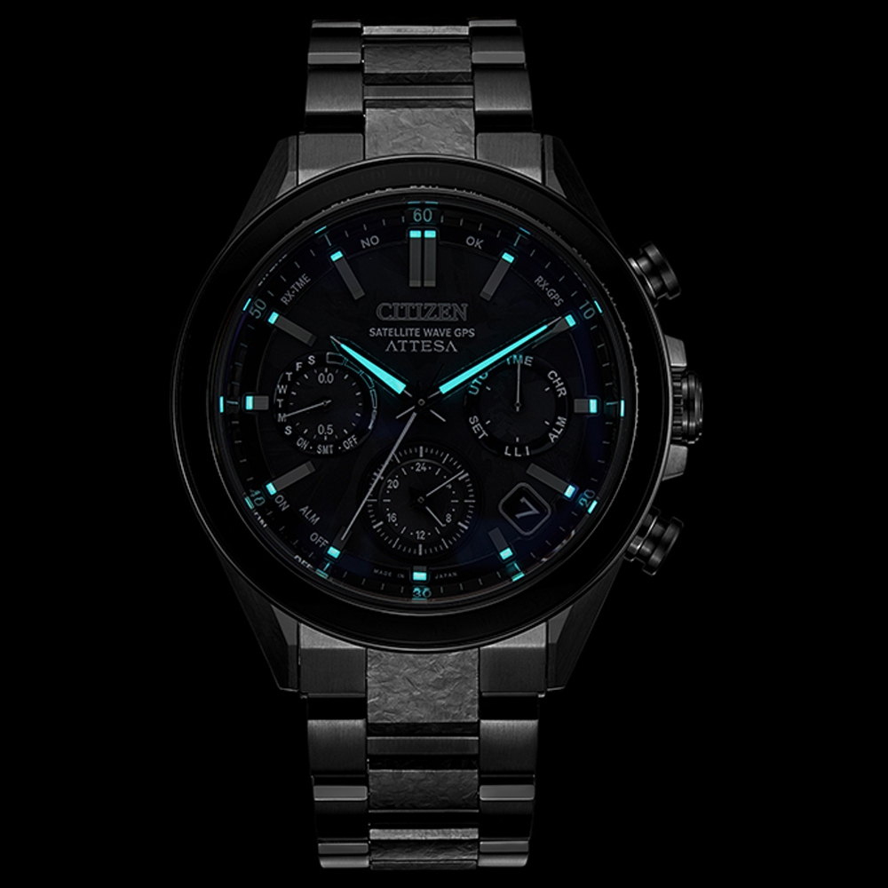 CITIZEN 星辰 HAKUTO-R限定款 限量 鈦 GPS衛星對時光動計時手錶 CC4067-66E, , large