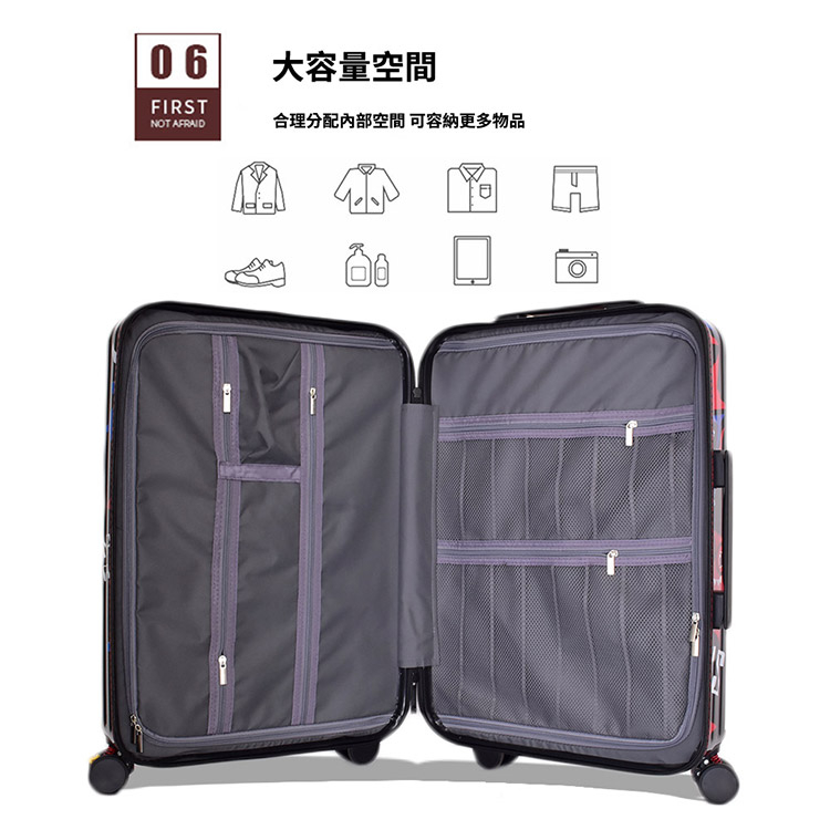 ~雪黛屋~LUDWIN 20吋行李箱USB充孔海密鎖360度煞車旋轉ABS+PC耐刮承重S2531, , large