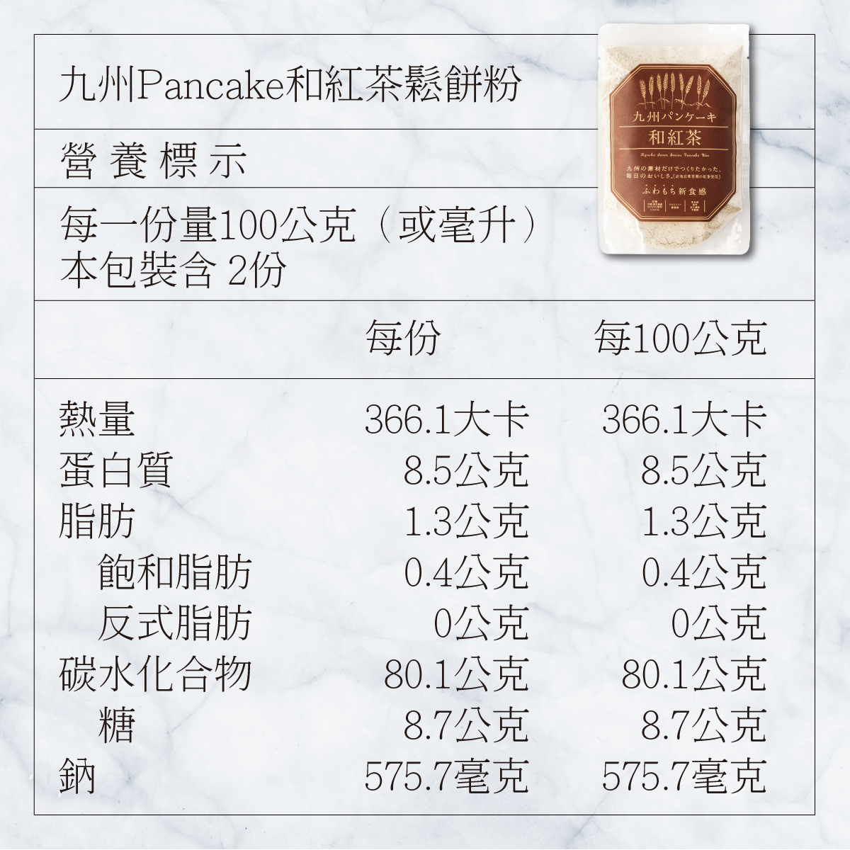 【千康購物網】Pancake 九州鬆餅 - 和紅茶鬆餅粉200g (3包入), , large