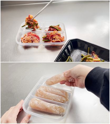 Small portion food storage containers, , large