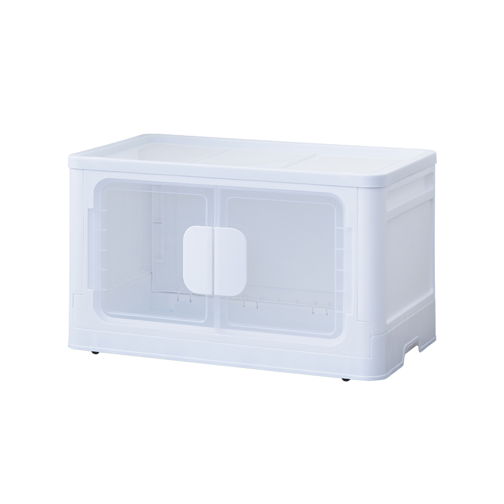 【Y HOUSE】Double-door folding storage box, stackable, double-door storage box, storage box, clothing storage, toy storage - one with wheels, , large