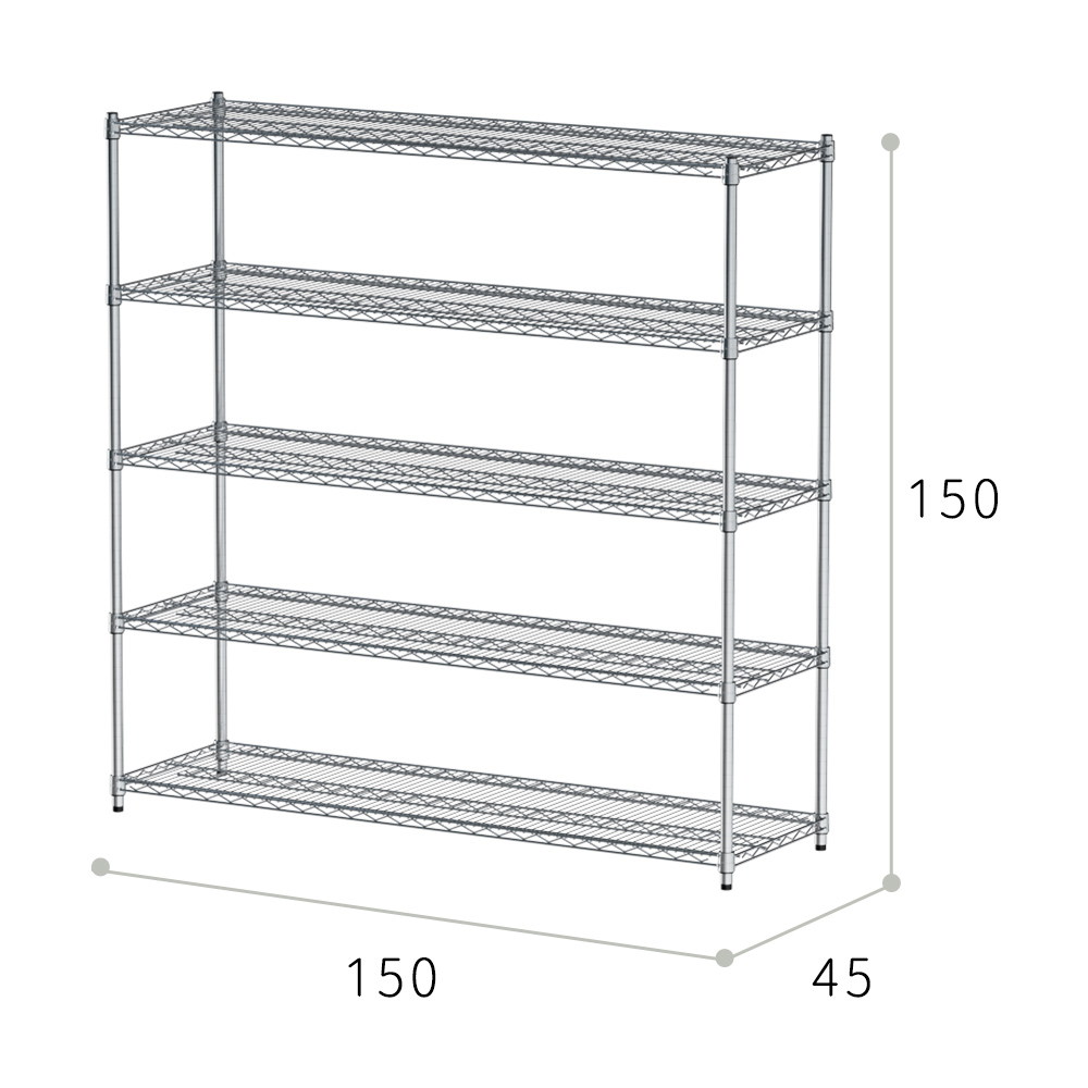 【Y HOUSE】150x45x150 cm heavy-duty five-layer iron rack heavy-duty rack heavy-duty iron rack, , large