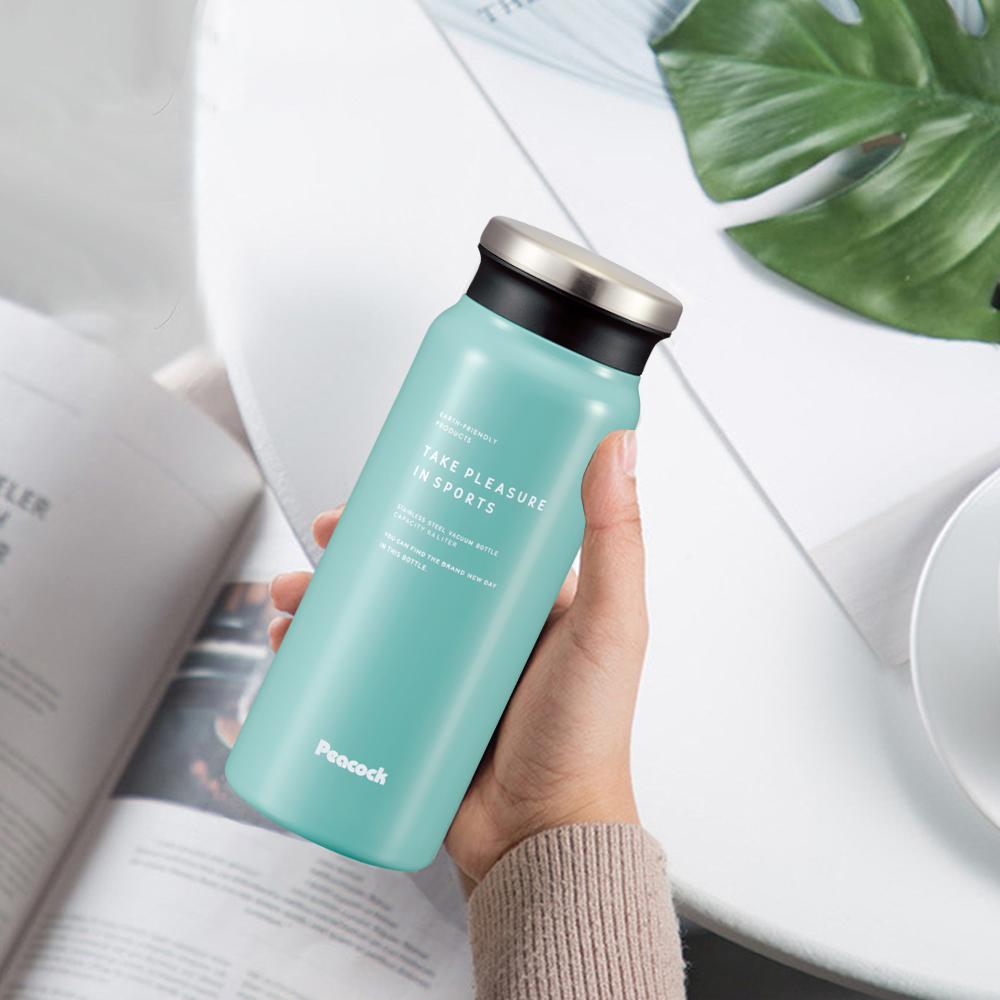 【日本孔雀Peacock】商務休閒不鏽鋼保冷保溫杯600ML(防燙杯口設計)-紅色, , large