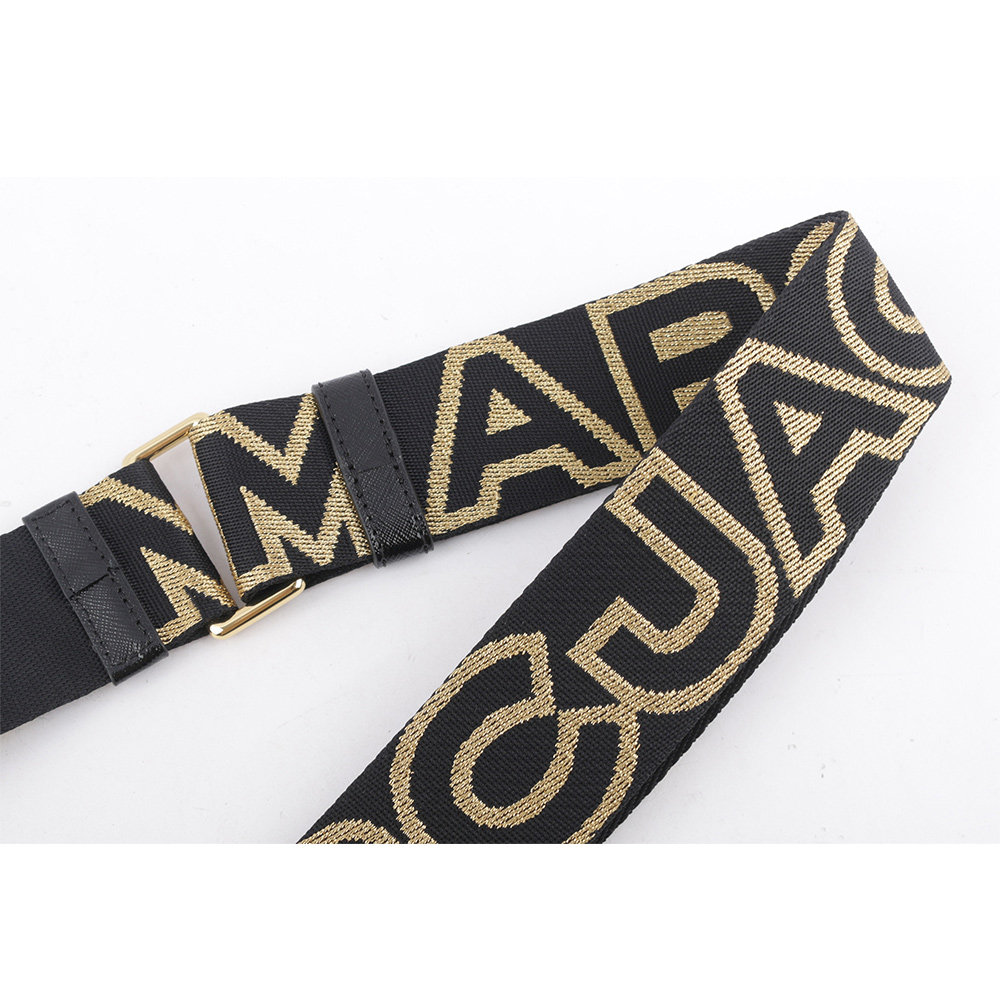 MARC JACOBS The Outline 輪廓標誌背帶/黑色/金釦, , large