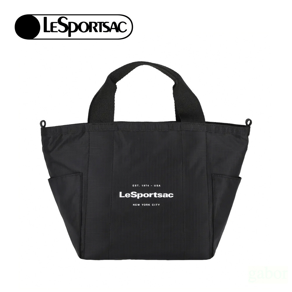 Lesportsac Small Reversible Pocket Tote 小型雙面托特包 送禮-永恆黑