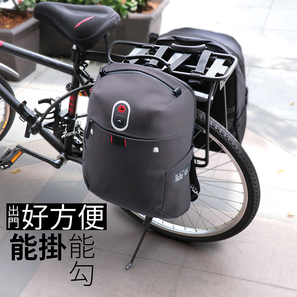 【Niche 樂奇】城市旅人牧夫座防水旅遊後背包 N-19202 隨行側背包 旅行護照卡夾包 三件組, , large