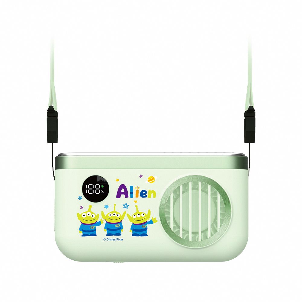 【Disney】UltraLight Cooling Neck Fan - Alien (Green), , large