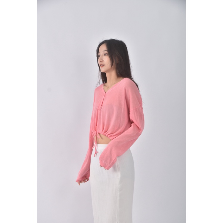 (XL) we we質感V領粉色外套二手衣, , large