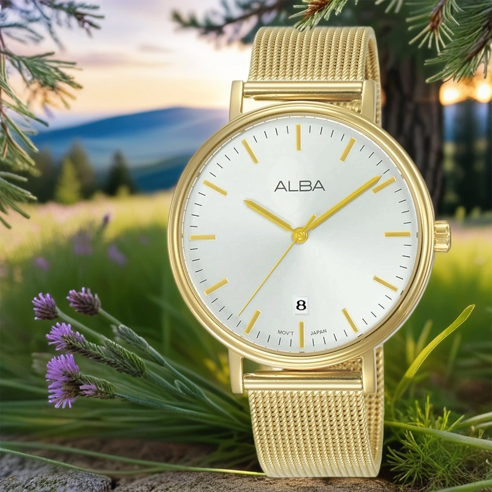 ALBA 雅柏 都會時尚大三針米蘭帶女錶-36mm AG8N80X1/VJ32-X342K, , large