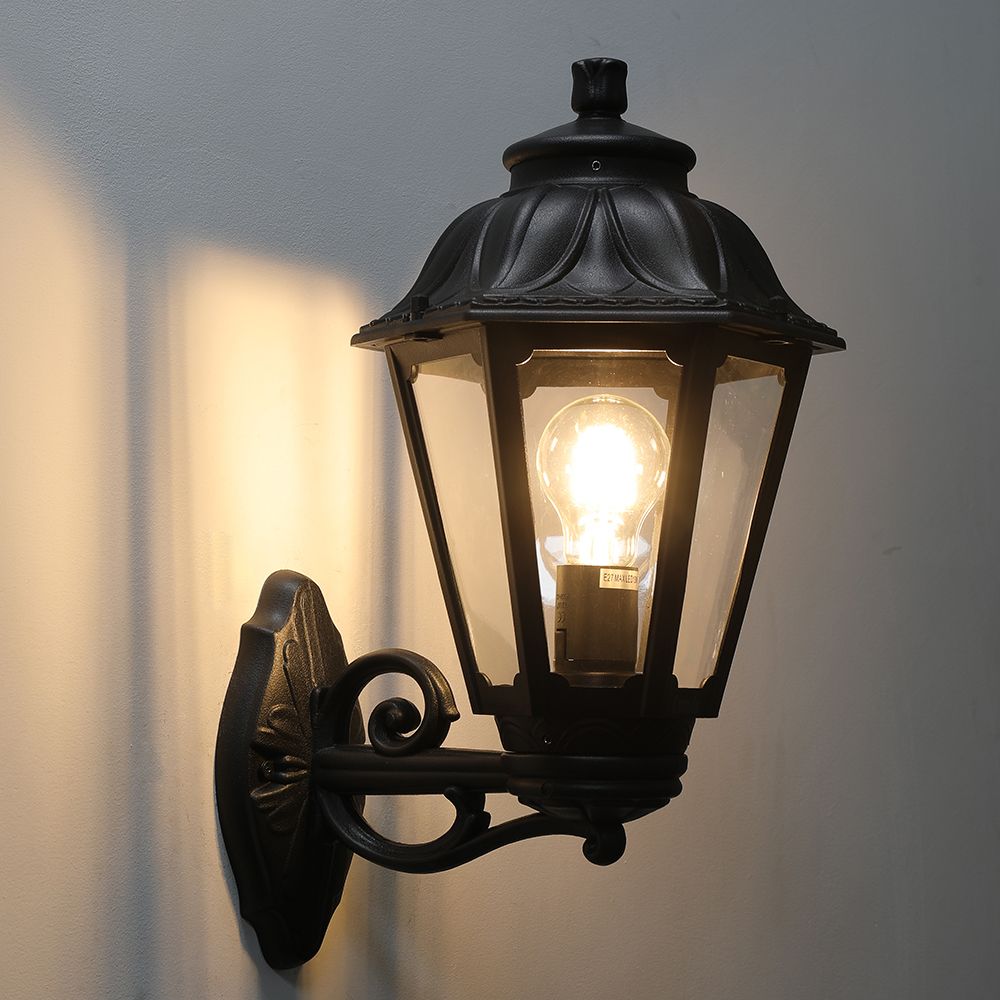 【卡米達】E27戶外庭園壁燈(CA1031WBK), , large