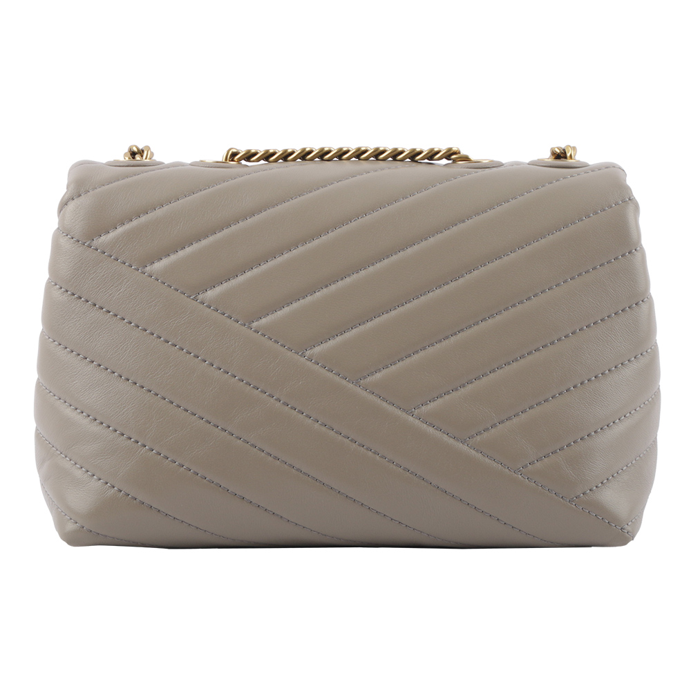 TORY BURCH Kira 縫線設計小款肩背/斜背二用包/灰色, , large