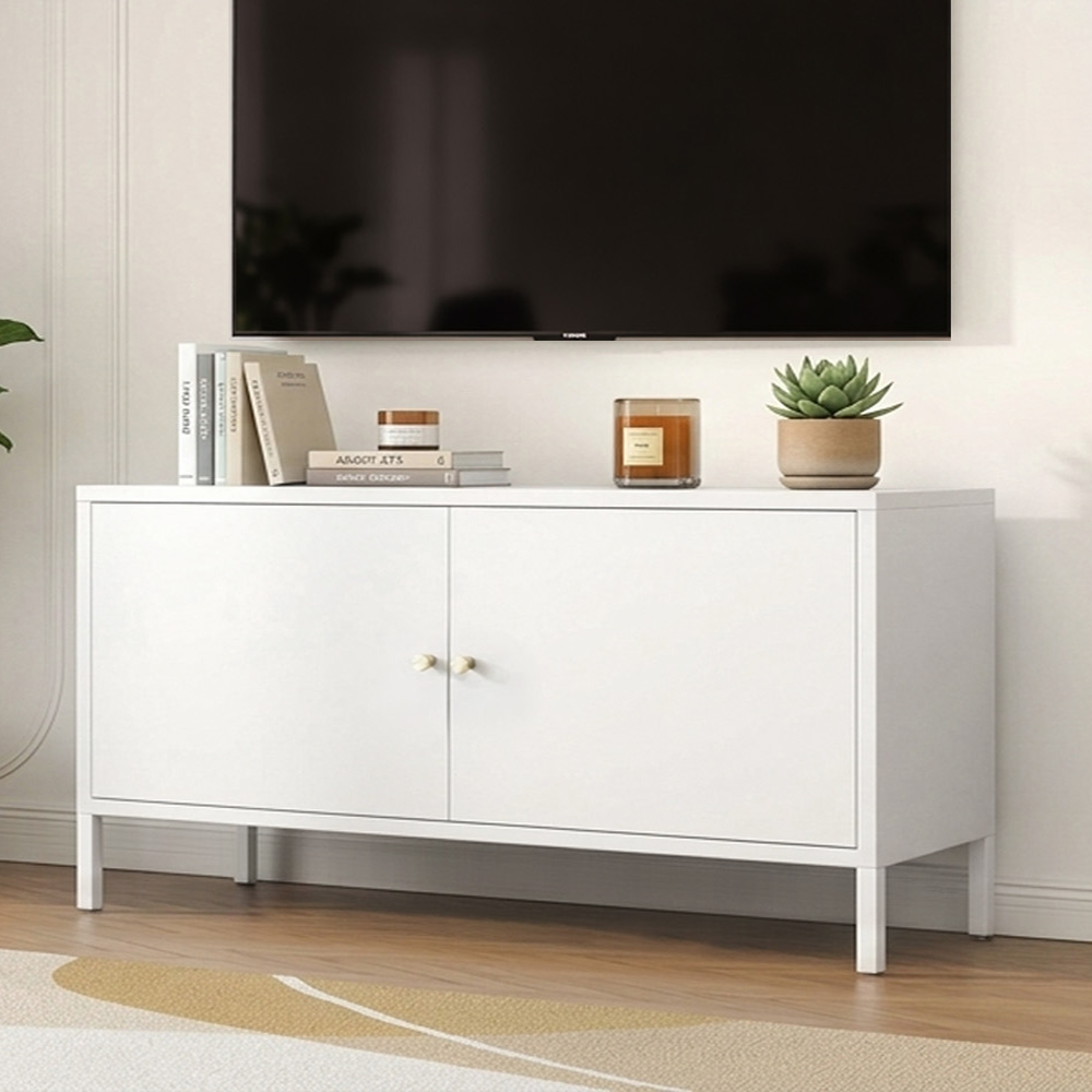 【AOTTO】現代簡約風高腳雙開門電視櫃(TA-7001W), , large