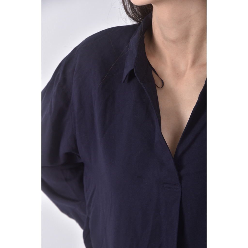 (XL) uniqlo質感藍色長袖上衣二手衣, , large