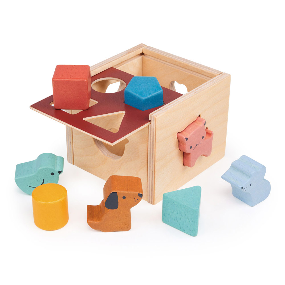 【Mentari】Bambino Shape Sorting Cube, , large