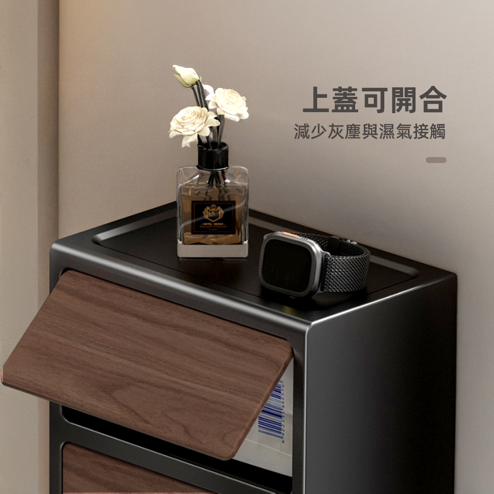 【上手家居】雙層面紙盒壁掛(衛生紙盒/浴室面紙盒/衛生紙架), , large