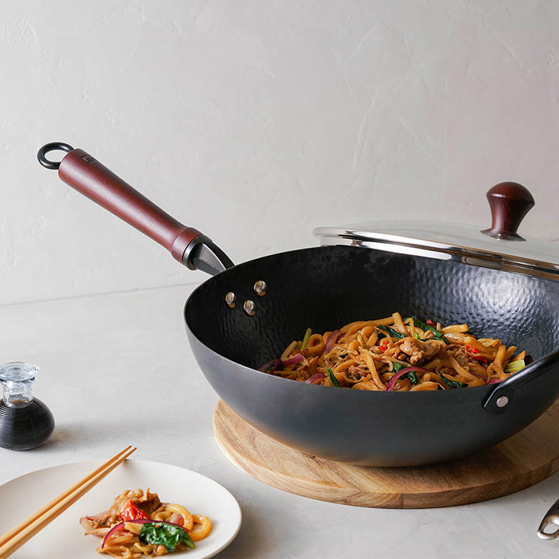 JIA Companion Carbon Steel Wok 30cm, , large