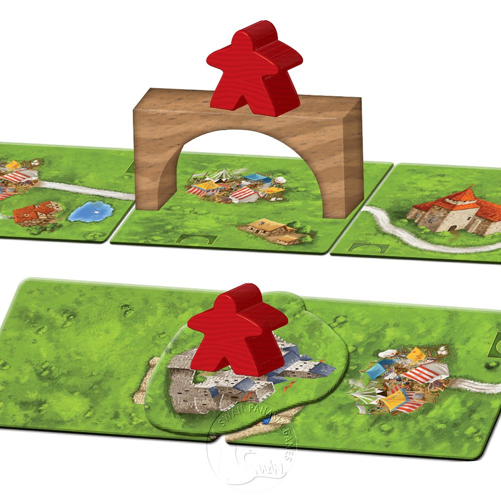 【新天鵝堡桌遊】卡卡頌2.0橋樑、山城與市集擴充, , large