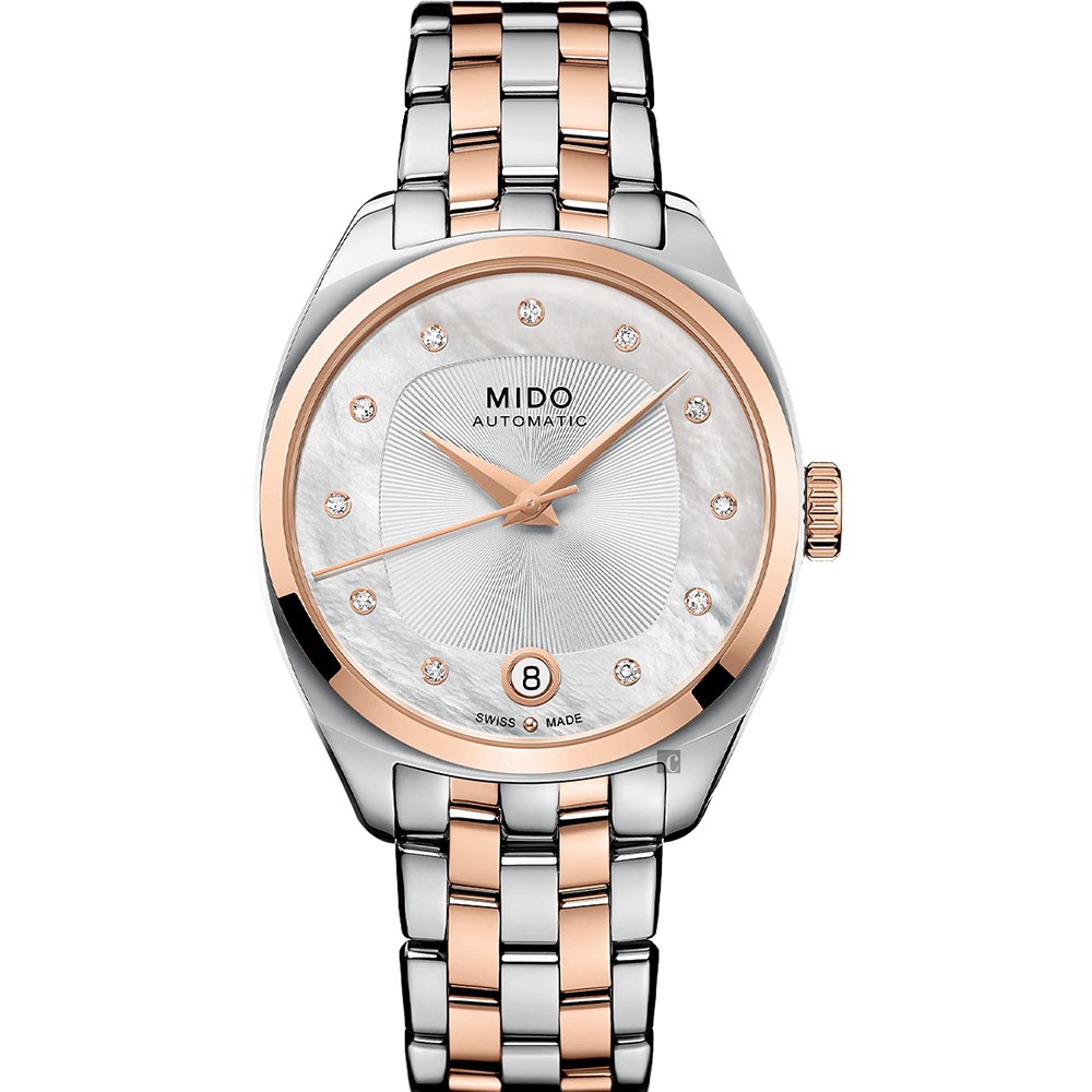 MIDO 美度 Belluna 皇室真鑽機械女錶-33mm M0243072211600, , large