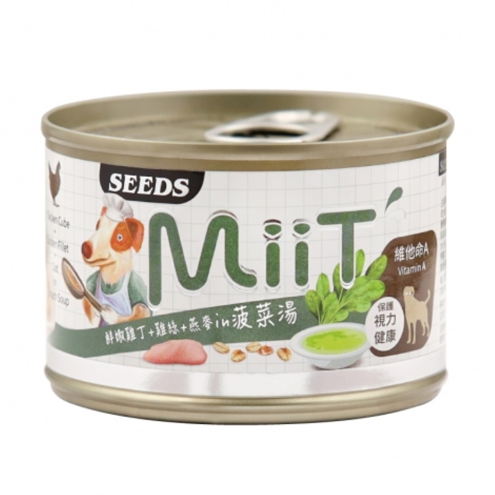 【拉拉寵物小舖】seeds 惜時 狗罐頭 MiiT 有雞愛犬機能湯罐 170g, , large
