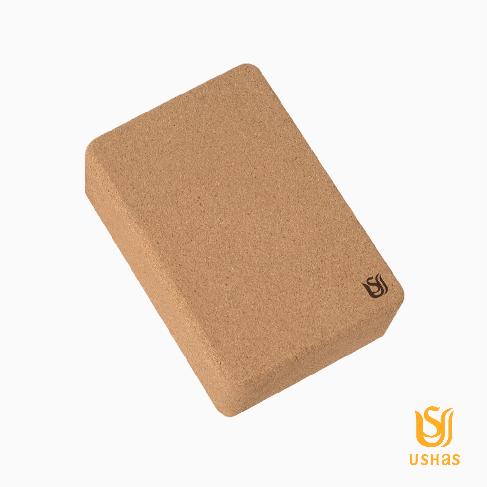 經典軟木瑜珈磚 60D (22.8x15x7.5cm/1入)丨瑜伽磚 皮拉提斯 瑜珈, , large