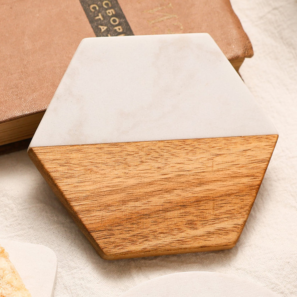 marble-and-acacia-wood-spliced-coaster, , large
