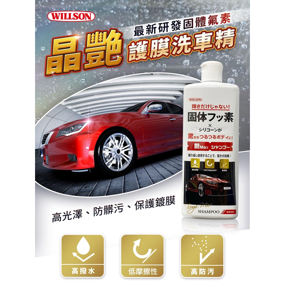 【超值組合】Willson 新車晶艷鍍膜組 鍍膜 晶體 漆面 護膜 洗車精, , large