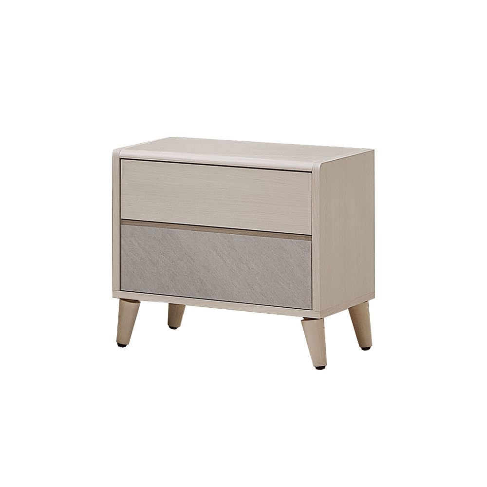 【唯熙傢俱】斯月橡木白床頭櫃, , large